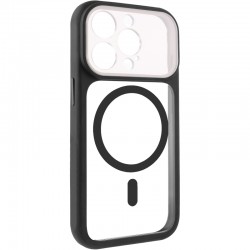 Чохол TPU+PC GETMAN Moon Clear with MagSafe для Apple iPhone 13 Pro (6.1")  Black - 00000084764_1