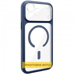 Чохол TPU+PC GETMAN Moon Clear with MagSafe для Apple iPhone 16 Pro (6.3")  Blue - 00000084773_2