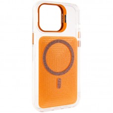Чохол TPU+PC Jewel Sparkle with MagSafe для Apple iPhone 15 Pro Max (6.7")  Orange Sparkle - 00000084793_4