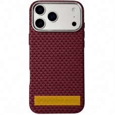 Чохол TPU+PC KVZV Triangular Pattern with Magnetic Fit для Apple iPhone 16 Pro (6.3")  Red - 00000088023_5