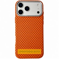 Чохол TPU+PC KVZV Triangular Pattern with Magnetic Fit для Apple iPhone 16 Pro (6.3")  Orange - 00000088023_4
