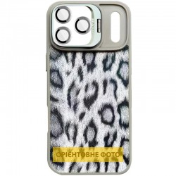 Чохол TPU+PC Wild Leopard with MagSafe and Lens для Apple iPhone 17 Air (6.5")  Grey - 00000085175_3