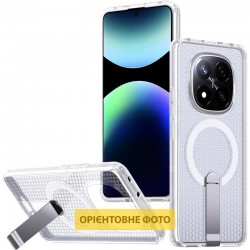 Чохол TPU Breeze with MagSafe stand для Xiaomi Redmi Note 14 Pro 4G/5G  Transparent - 00000083533_4
