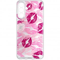 Чохол TPU Clear Joy для Samsung Galaxy A27  Kissing Pattern - 00000086990_2