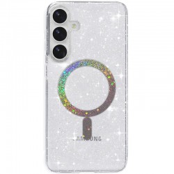 Чохол TPU Eclipse Sparkle (MagFit) для Samsung Galaxy S25 / S24  Clear - 00000076355_2