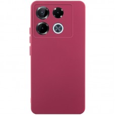 Чохол TPU GETMAN Liquid Silk Full Camera для Infinix Note 40 Pro 4G  Бордовий / Marsala - 00000077917_1