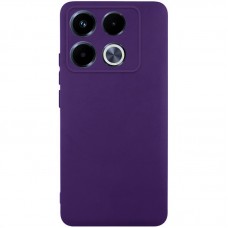Чохол TPU GETMAN Liquid Silk Full Camera для Infinix Note 40 Pro 4G  Темно фіолетовий / Dark Purple - 00000077917_19