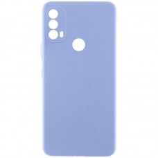 Чохол TPU GETMAN Liquid Silk Full Camera для Motorola Moto E40  Бузковий / Light purple - 00000078676_16