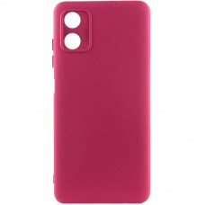 Чохол TPU GETMAN Liquid Silk Full Camera для Motorola Moto G04 / E14  Бордовий / Marsala - 00000074055_1