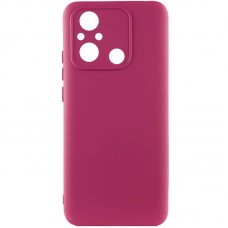 Чохол TPU GETMAN Liquid Silk Full Camera для Xiaomi Redmi 12C  Бордовий / Marsala - 00000077925_1