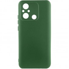 Чохол TPU GETMAN Liquid Silk Full Camera для Xiaomi Redmi 12C  Зелений / Dark green - 00000077925_3