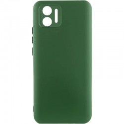 Чохол TPU GETMAN Liquid Silk Full Camera для Xiaomi Redmi 17C / 14C / Poco C75  Зелений / Dark green - 00000088383_4