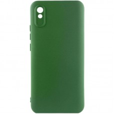 Чохол TPU GETMAN Liquid Silk Full Camera для Xiaomi Redmi 9A  Зелений / Dark green - 00000075780_3