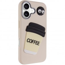 Чохол TPU Leather Toys для Apple iPhone 16 (6.1")  Coffee / Sand - 00000078581_4