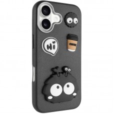 Чохол TPU Leather Toys для Apple iPhone 16 (6.1")  Monster / Black - 00000078581_5
