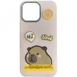 Чохол TPU Leather Toys для Apple iPhone 17 Pro (6.3")  Capybara / Pink - 00000082732_1
