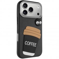 Чохол TPU Leather Toys для Apple iPhone 17 Pro Max (6.9")  Coffee / Black - 00000082733_2