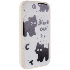 Чохол TPU Panel Stand для Apple iPhone 15 Pro Max (6.7")  Black Cat - 00000085576_2
