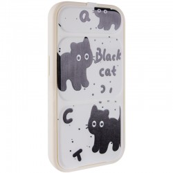 Чохол TPU Panel Stand для Apple iPhone 15 Pro Max (6.7")  Black Cat - 00000085576_2