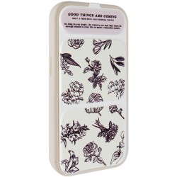 Чохол TPU Panel Stand для Apple iPhone 15 Pro Max (6.7")  Floral Sketch - 00000085576_4