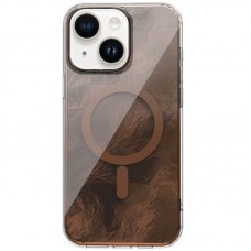 Чохол TPU Shiny Mountain (MagFit) для Apple iPhone 14 / 13 (6.1")  Chocolate - 00000077649_2