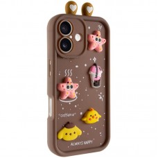 Чохол TPU Toys Case with Ears для Apple iPhone 16 (6.1")  Brown - 00000078444_2
