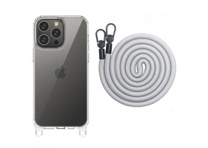 Чохол TPU Transparent with Straps для Apple iPhone 13 Pro Max (6.7