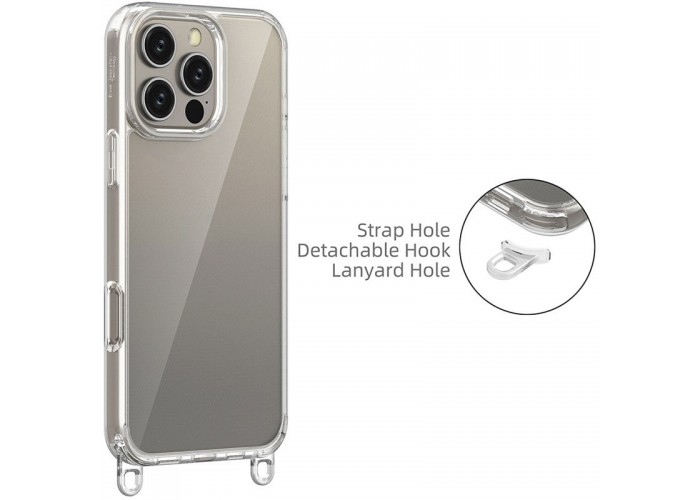 Чохол TPU Transparent with Straps для Apple iPhone 13 Pro Max (6.7