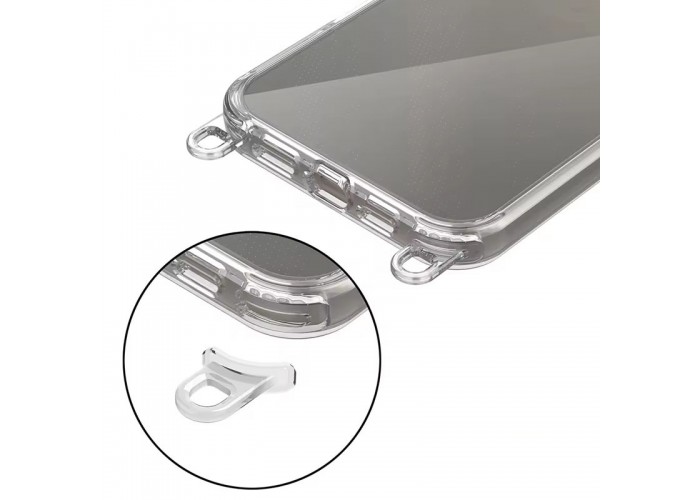 Чохол TPU Transparent with Straps для Apple iPhone 13 Pro Max (6.7