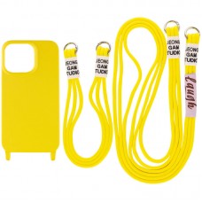 Чохол TPU two straps California для Apple iPhone 13 Pro (6.1")  Жовтий - 00000055802_4