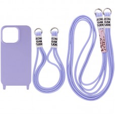 Чохол TPU two straps California для Apple iPhone 13 Pro (6.1")  Бузковий - 00000055802_17