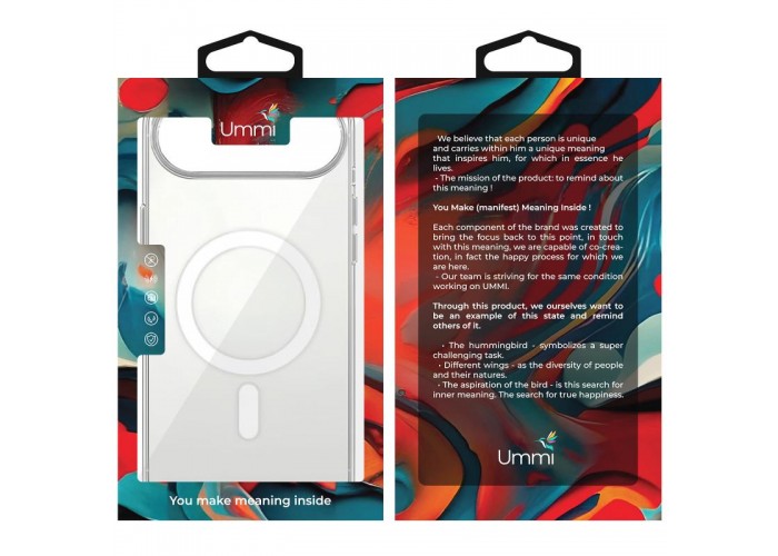 Чохол Ummi transparent with MagSafe для Apple iPhone 17 Air (6.5