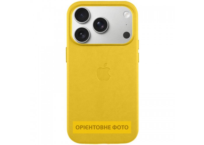 Чохол шкіряний Leather Case (AA) with MagSafe and Animation для Apple iPhone 17 (6.3
