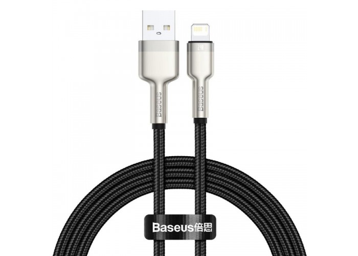 Дата кабель Baseus Cafule Metal USB to Lightning 2.4A (2m) (CALJK-B0)