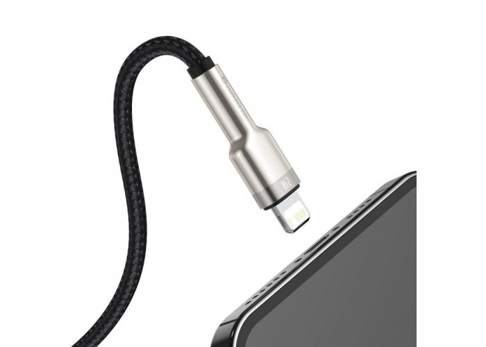Дата кабель Baseus Cafule Metal USB to Lightning 2.4A (2m) (CALJK-B0)