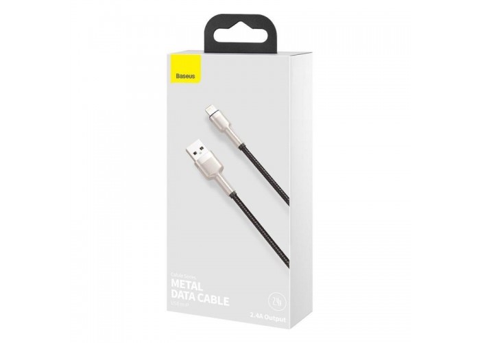 Дата кабель Baseus Cafule Metal USB to Lightning 2.4A (2m) (CALJK-B0)