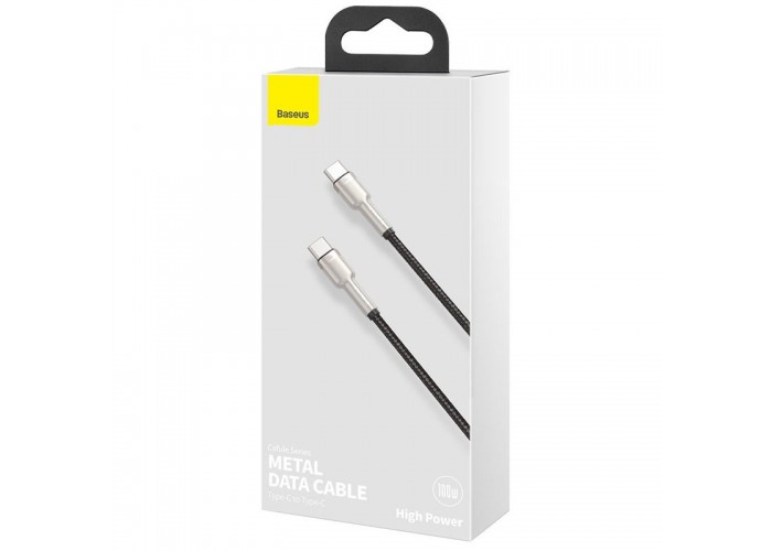 Дата кабель Baseus Cafule Series Metal Type-C to Type-C 100W (2m) (CATJK-D)