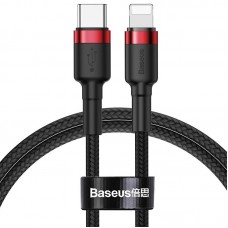 Дата кабель Baseus Cafule Type-C to Lightning PD 18W (1m) (CATLKLF)  Red / Black - 00000063767_1