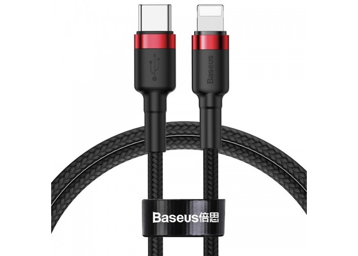 Дата кабель Baseus Cafule Type-C to Lightning PD 18W (1m) (CATLKLF)