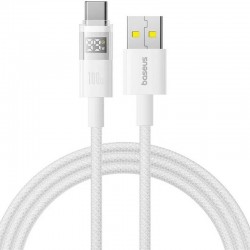 Дата кабель Baseus Display 2 USB to Type-C 100W (1m) (P10382701)  Moon White - 00000085339_2