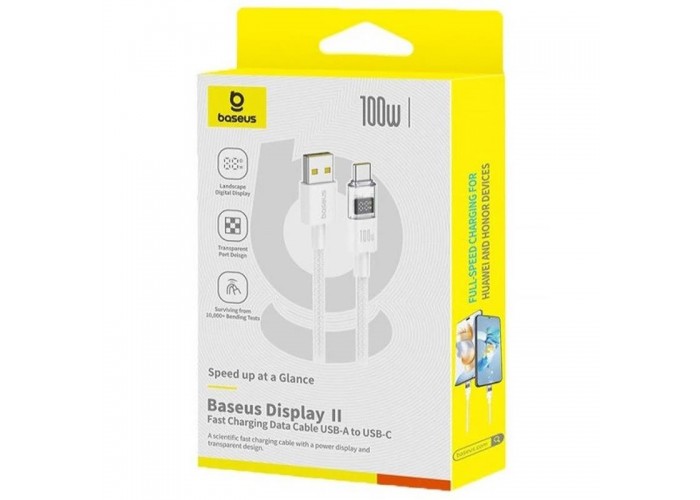 Дата кабель Baseus Display 2 USB to Type-C 100W (2m) (P10382701)