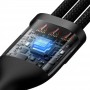 Дата кабель Baseus Flash Series 2 USB to MicroUSB-Lightning-Type-C 100W (1.2m) (CASS03000)
