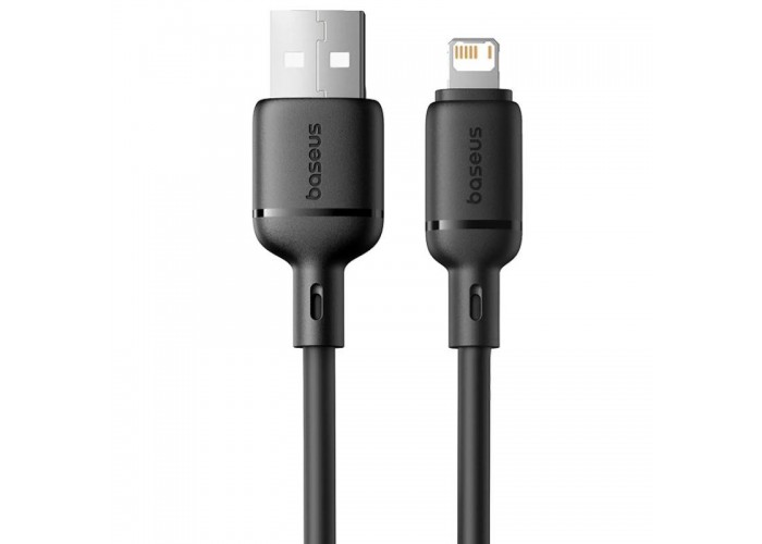 Дата кабель Baseus Foamed Silicone USB to Lightning 2.4A (1m) (E04269)