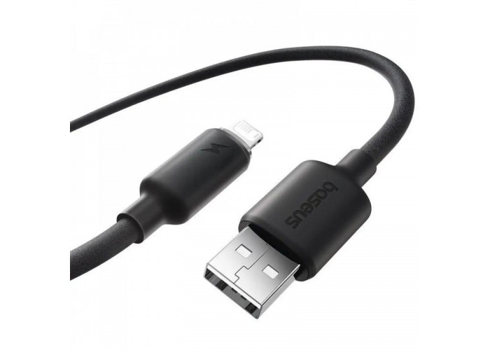 Дата кабель Baseus Foamed Silicone USB to Lightning 2.4A (1m) (E04269)