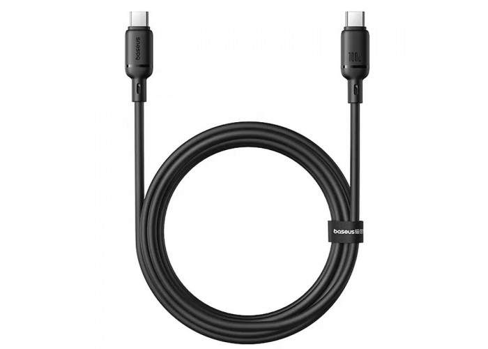 Дата кабель Baseus Silky Series OS Fast Charging Type-C to Type-C 100W (1m) (P10377704)