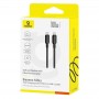 Дата кабель Baseus Silky Series OS Fast Charging Type-C to Type-C 100W (1m) (P10377704)