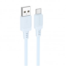 Дата кабель Borofone BX115 Lotto USB to Type-C 3A (1m)  Blue - 00000076760_1