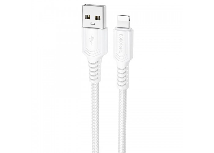 Дата кабель Borofone BX116 Certain USB to Lightning 2.4A (1m)