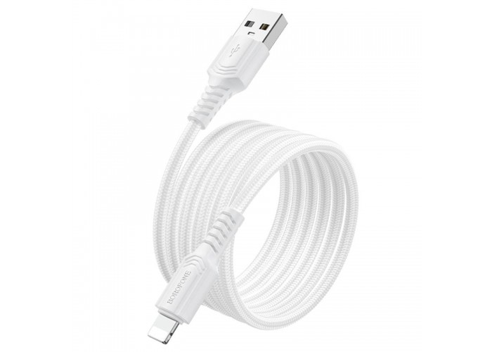 Дата кабель Borofone BX116 Certain USB to Lightning 2.4A (1m)