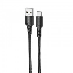 Дата кабель Borofone BX116 Certain USB to Type-C 3A (1m)  Black - 00000076781_2